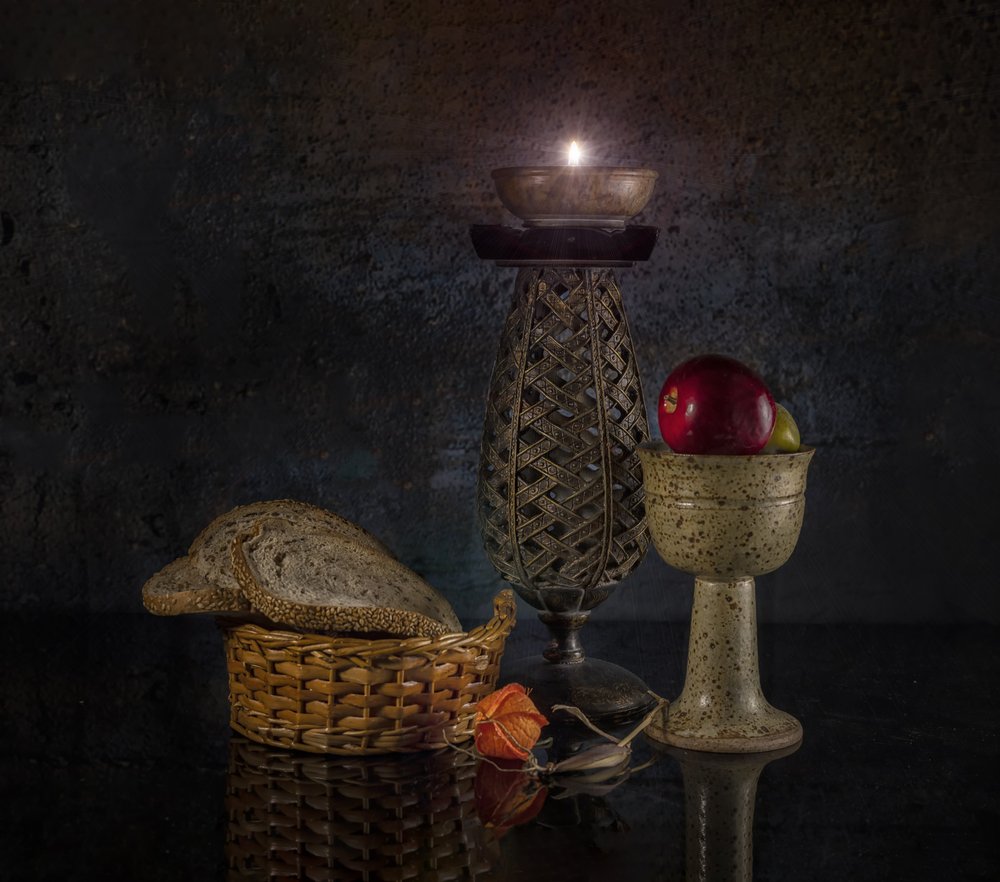 Nature morte rustique avec des bougies - larryliu
