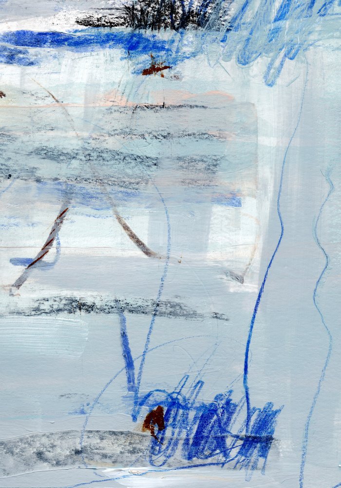 Abstraction bleue et fraîche - uplusmestudio