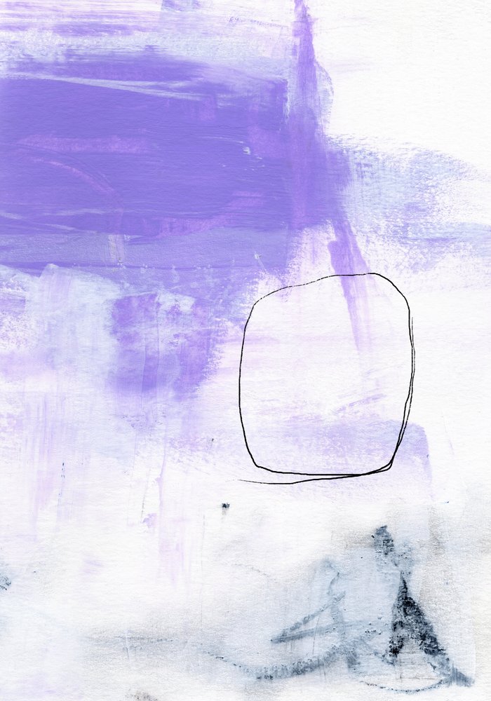 Cercle abstrait violet - uplusmestudio