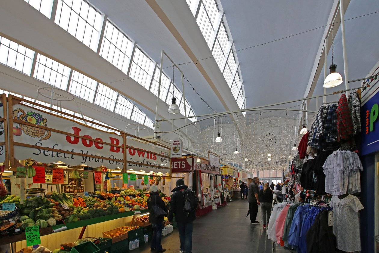 Vue intérieure du Pannier Market, Plymouth - Unbekannt Unbekannt