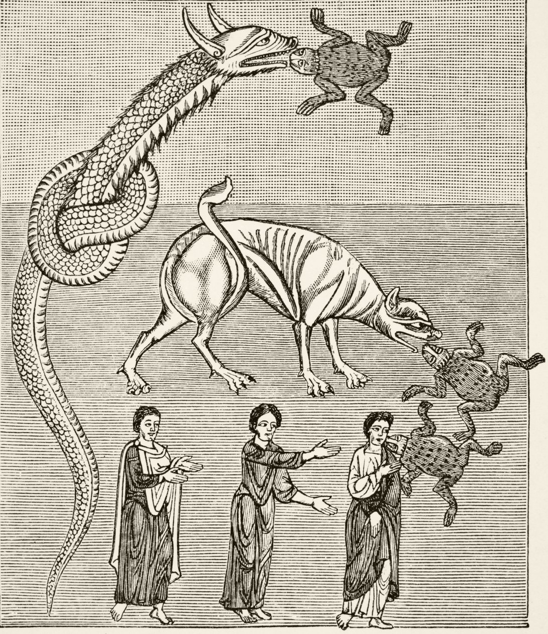 Le serpent, ou le dragon, et le béhémoth, ou le diable, d