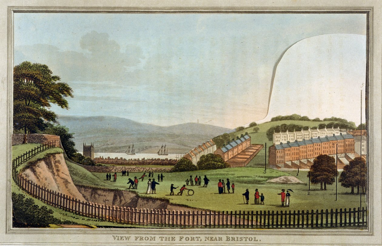 Vue depuis le Fort, près de Bristol, de 