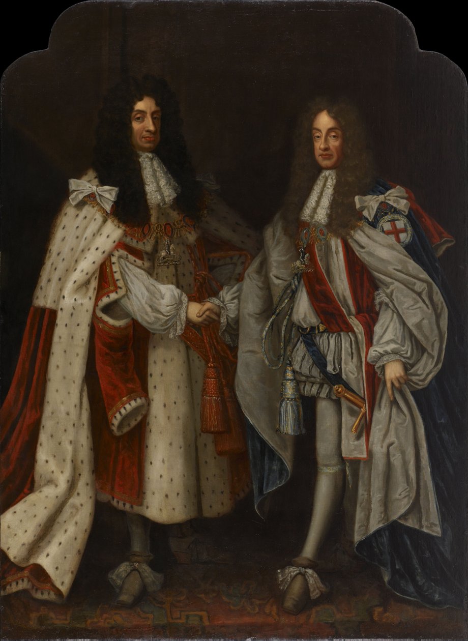 Portrait de Charles II et Jacques II - Anonymous