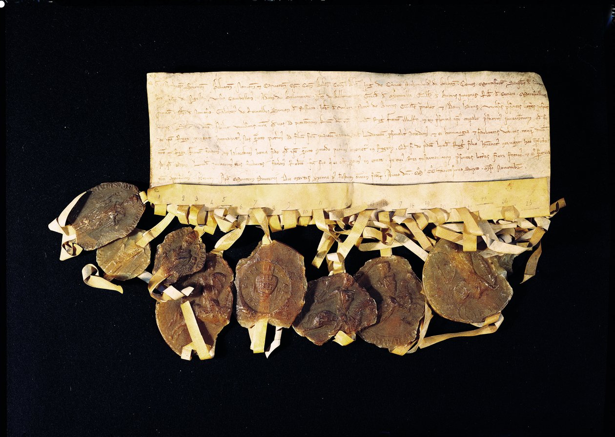 Lettre des prélats et barons du roi promettant à Louis VIII (1187-1226) qu