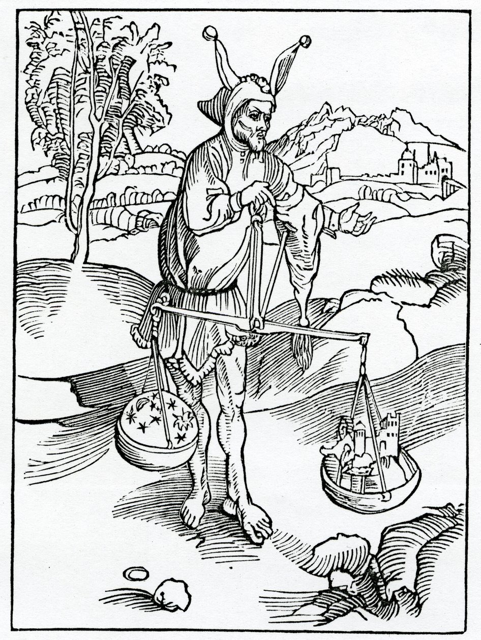 De ceux qui méprisent la joie éternelle et placent les choses transitoires avant les choses éternelles, illustration de la traduction anglaise d