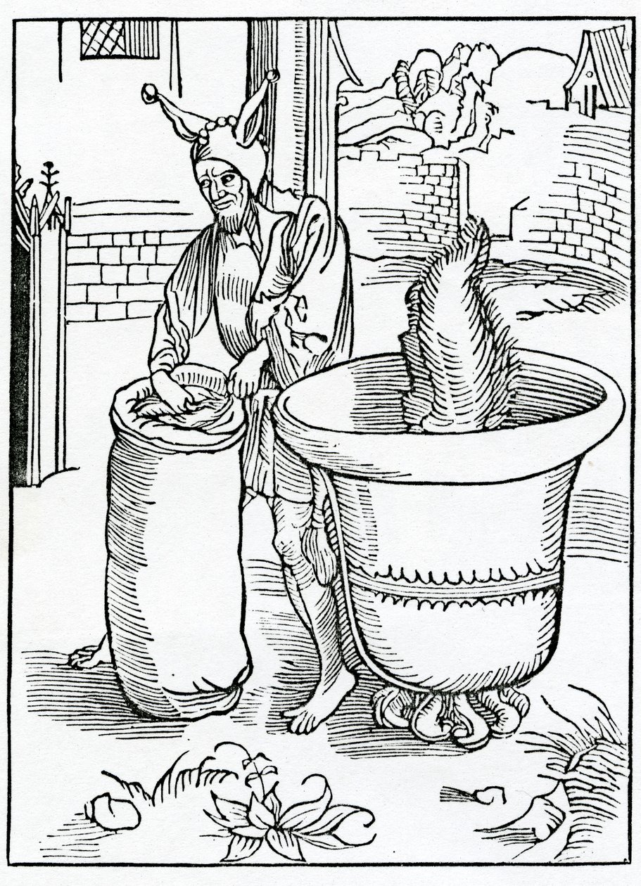 De ceux qui forcent ou se soucient des médisances des gens grossiers, illustration de la traduction anglaise d