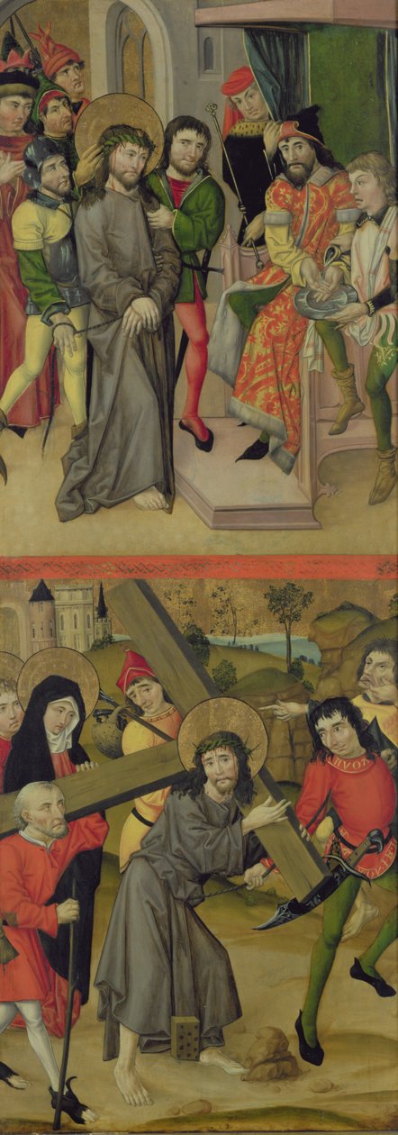 Le Christ devant Pilate et le Christ portant la croix, panneau d