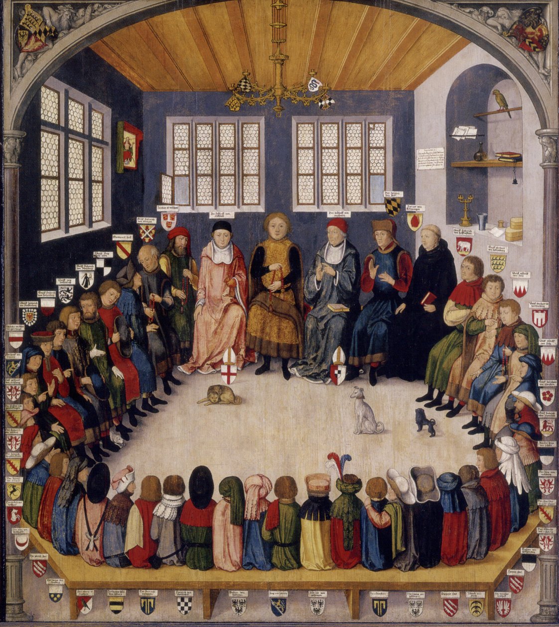 Réunion du conseil du Comte Eberhard le Doux (1392-1417) - Unknown
