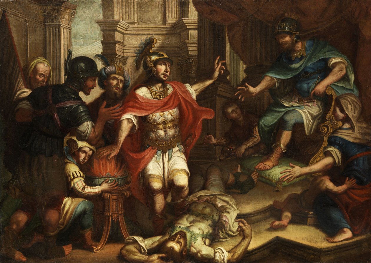 Scaevola met la main dans le feu - Unknown