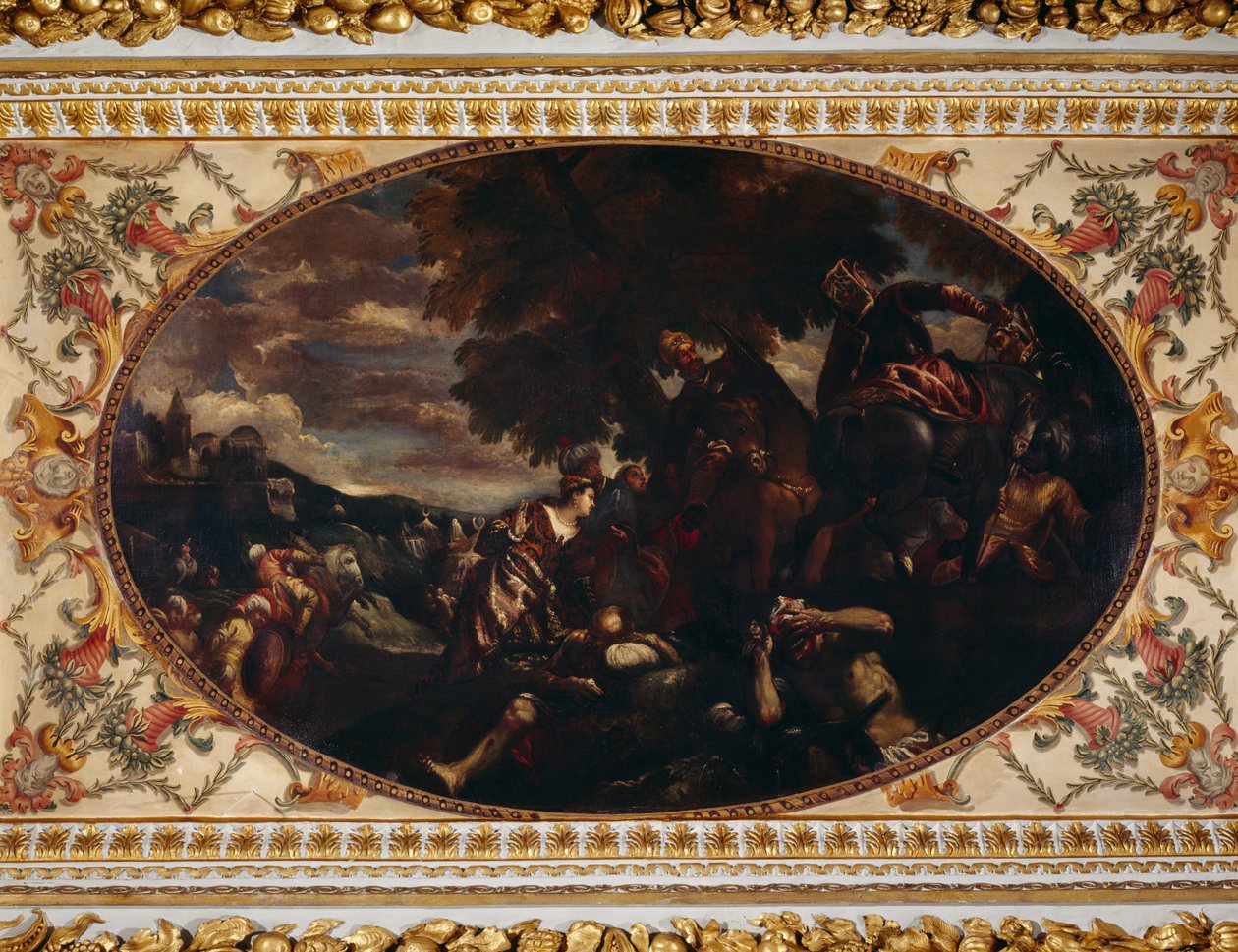 Défense de Scutari, plafond de la galerie, Chiswick House, Londres - (1528 88) (after) Veronese