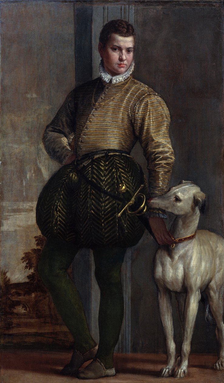 Garçon avec un lévrier, vers 1570s - Veronese
