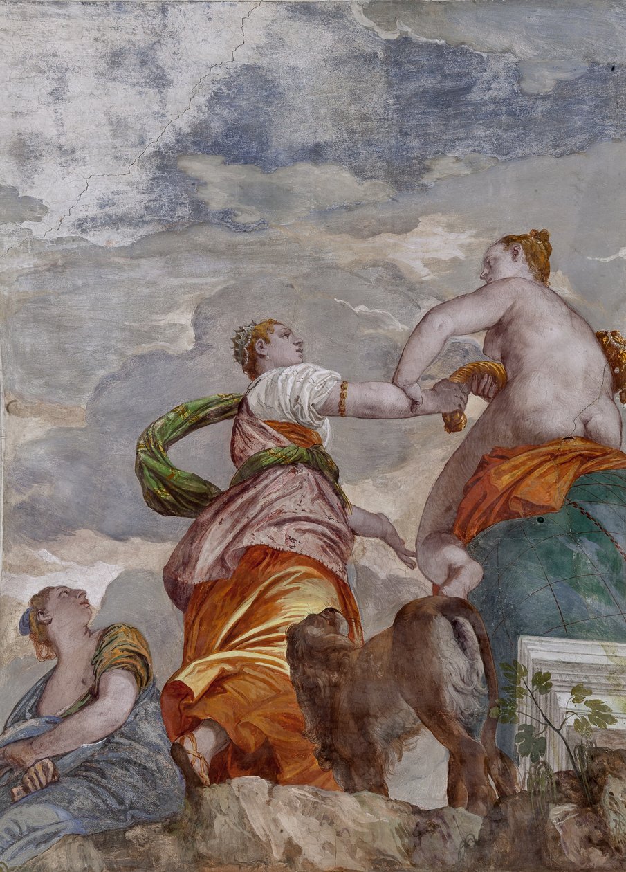 Fortune, Ambition et Envie, la Chambre du petit Chien (détail) - Veronese