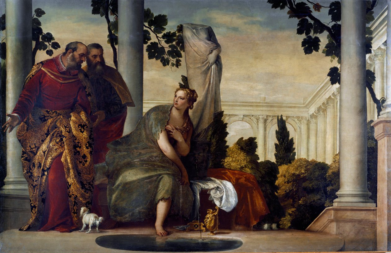 Suzanne et les vieillards. Peinture de Paolo Caliari dit Paul Véronèse - Veronese