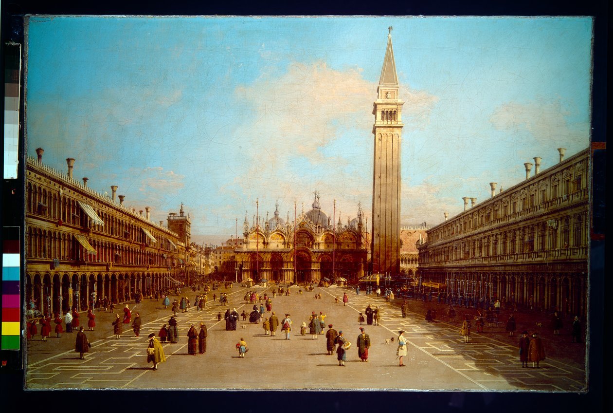 Piazza San Marco vers la basilique Saint-Marc - (1697-1768) Canaletto