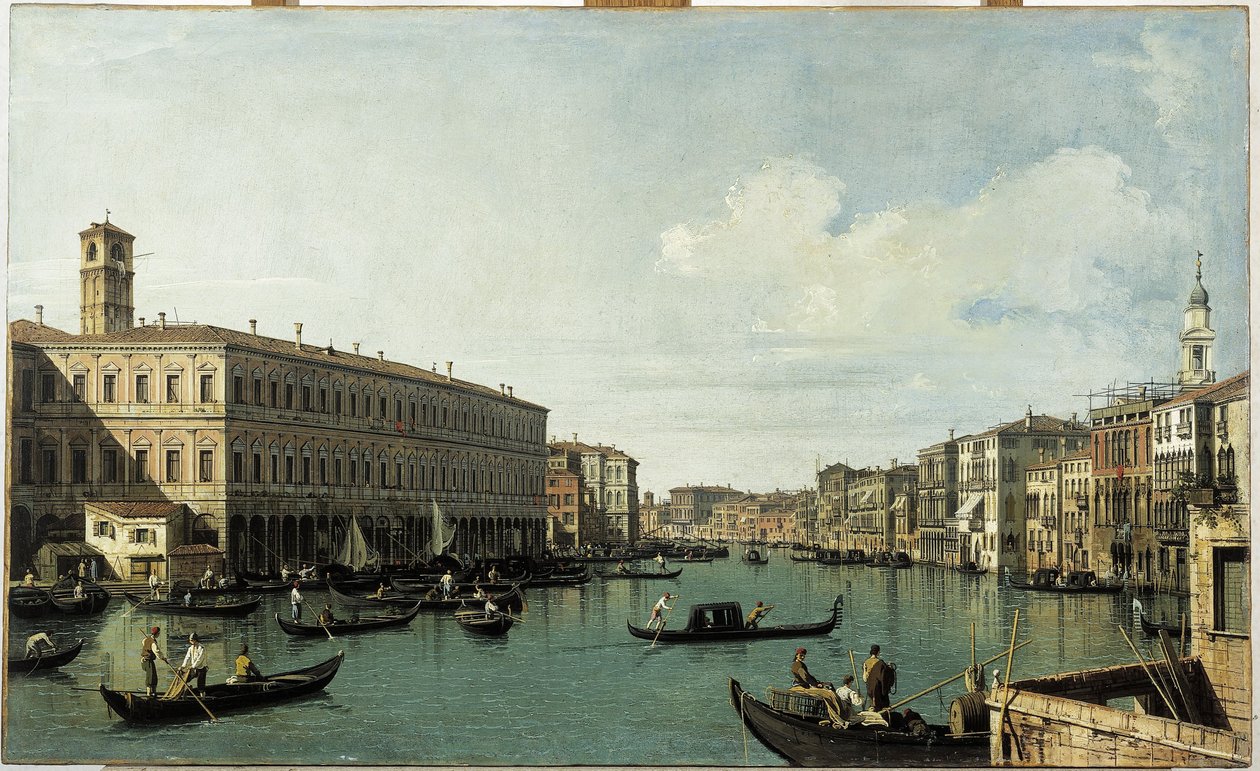 Le Grand Canal, vu du pont du Rialto - (1697-1768) Canaletto