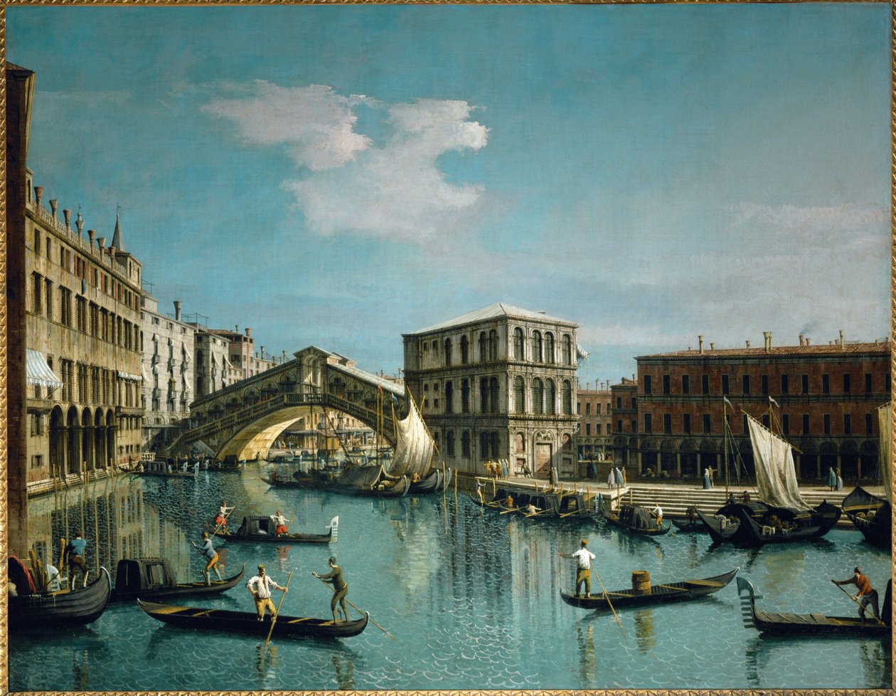 Le pont du Rialto, Venise ... - (1697 1768) Canaletto