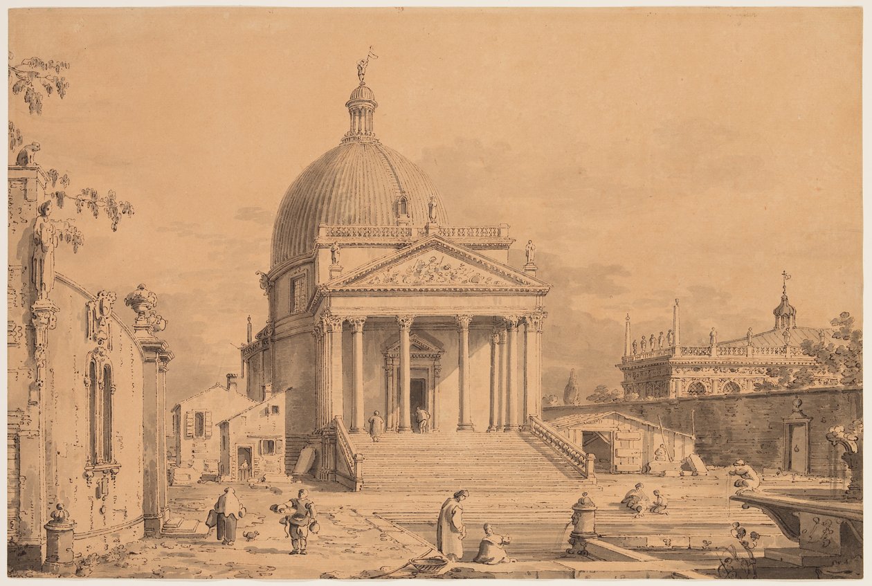 Veduta Ideata avec San Simone Piccolo, vers 1735 - Canaletto