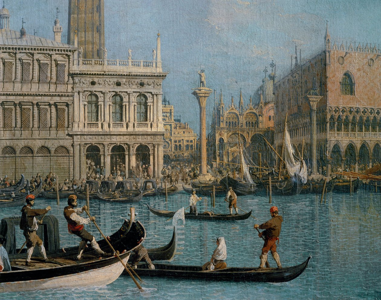 Venedig, Palazzo Ducale und Libreria Marciana von (1697-1768) Canaletto