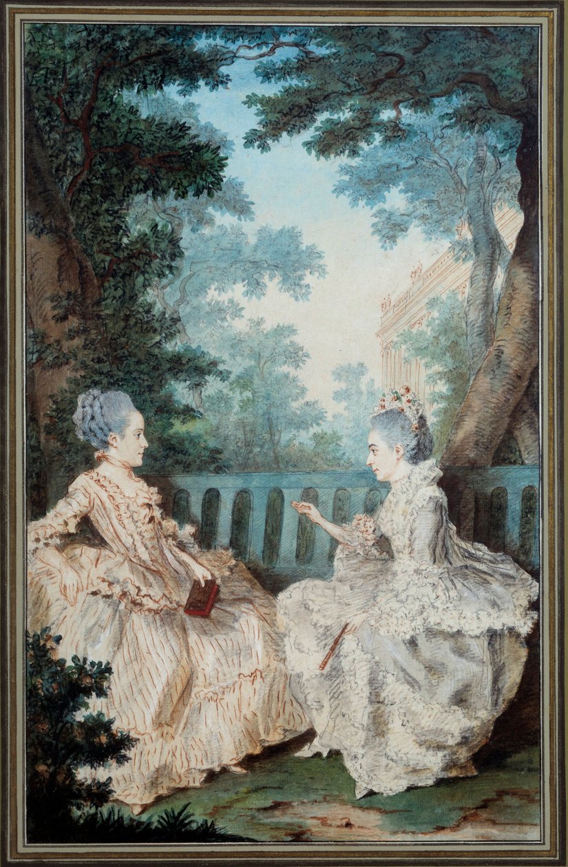 Madame de Breget et Madame de Cassine - Carmontelle