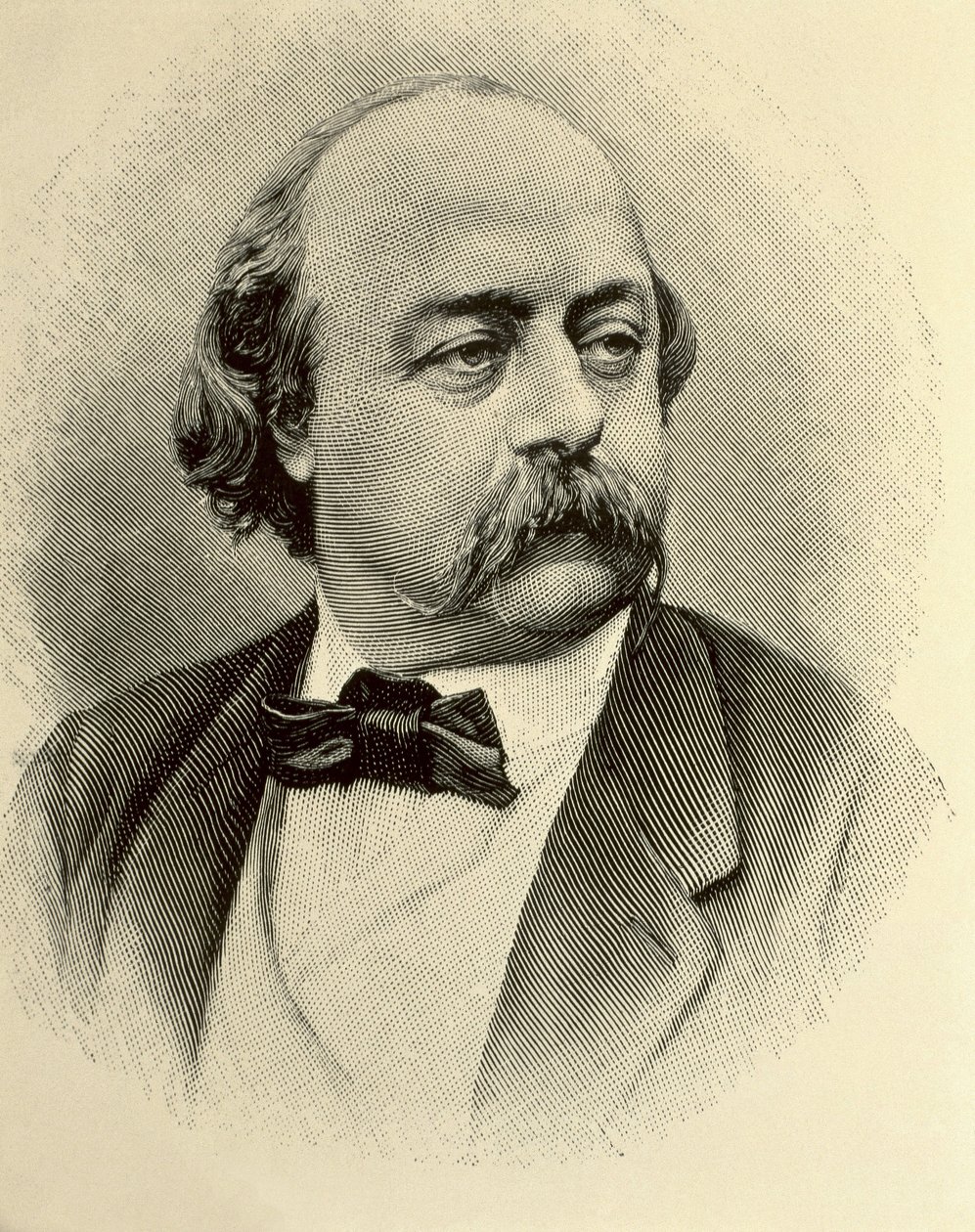 FLAUBERT, Gustave (1821-1880). Écrivain anglais. Gravure - (1820 1910) (after) Nadar