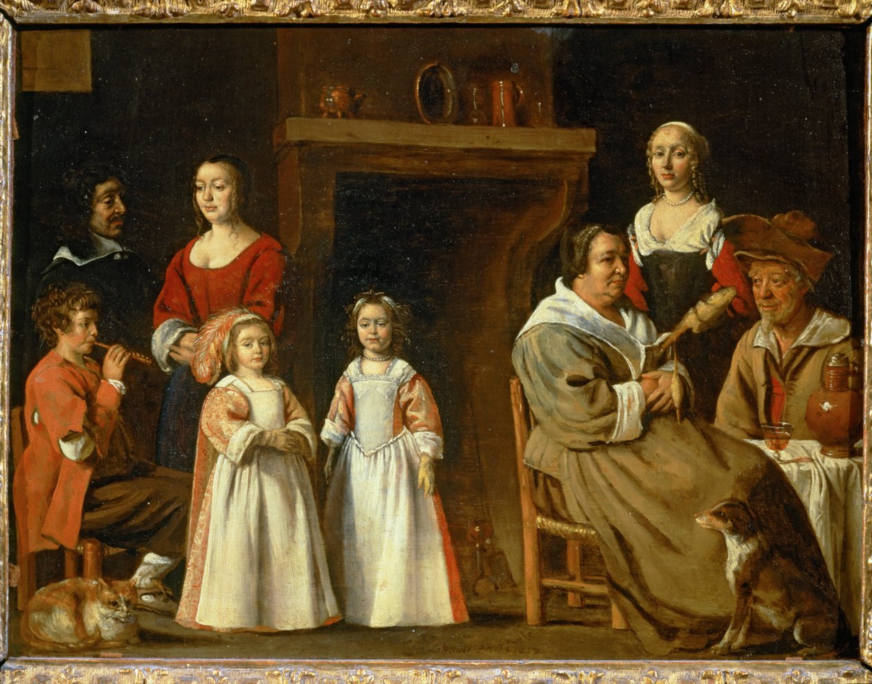 Portraits dans un interieur - portraits in an interior … - (after) Le Nain Brothers