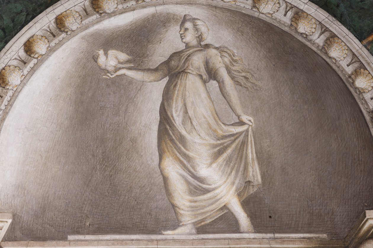 Diane Lucifera (détail des lunettes) - (c.1489 1534) Correggio