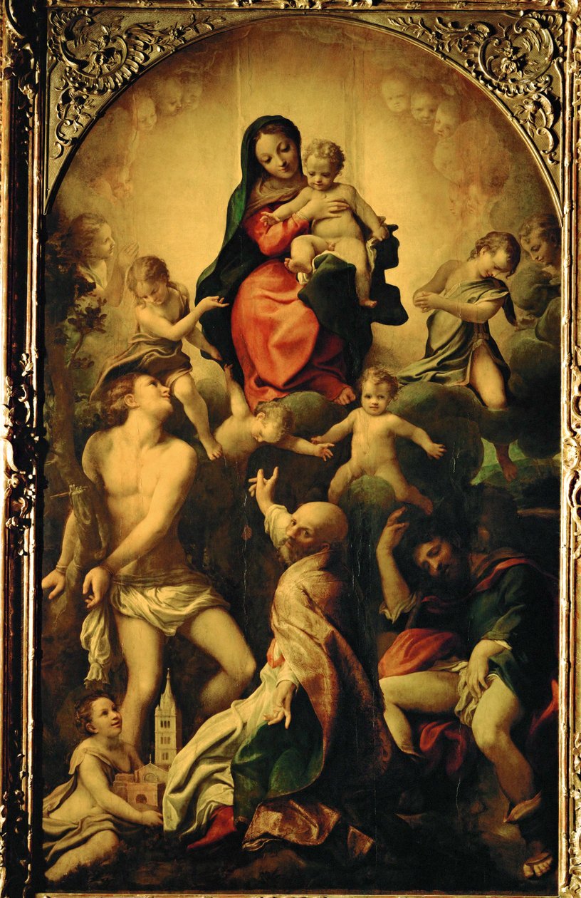 La Madone de Saint Sébastien ... - (c.1489 1534) Correggio