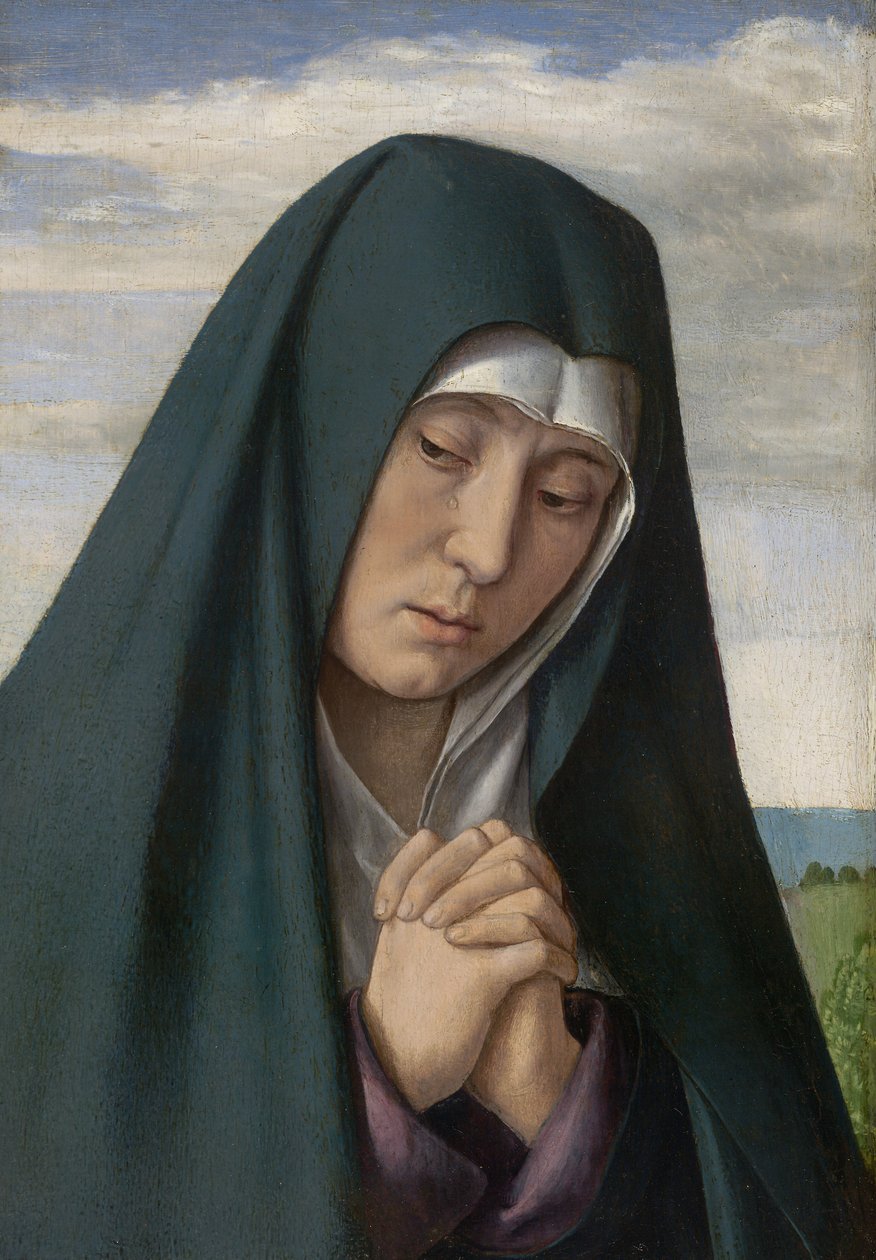 Fragment de Christ portant la croix : Vierge en deuil - (fl.c.1483 c.1529) Master of Moulins