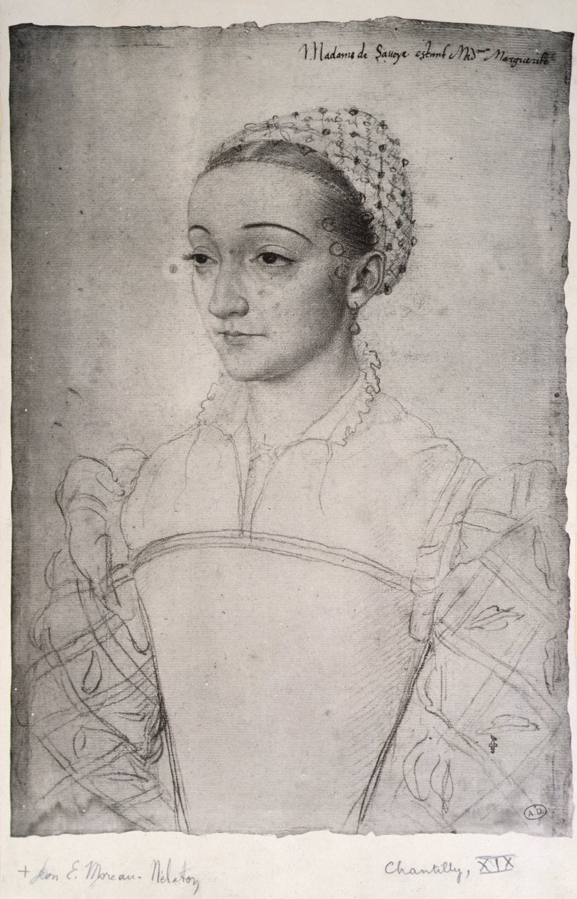 Marguerite de France (1523-74) - (studio of) Clouet