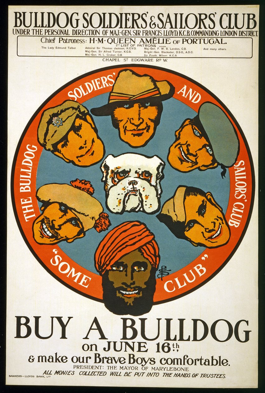 Achetez un bulldog le 16 juin et rendez nos braves garçons plus confortables, c.1915 - Unknown