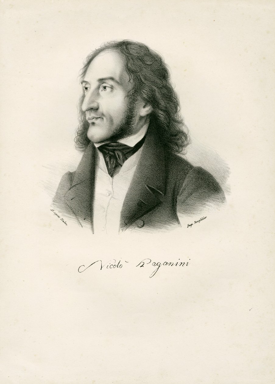 Niccolo Paganini - portrait - Unknown