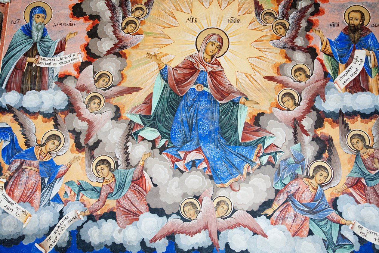 Peintures de Zahari Zograf sur les murs extérieurs du monastère de Rila - Unknown