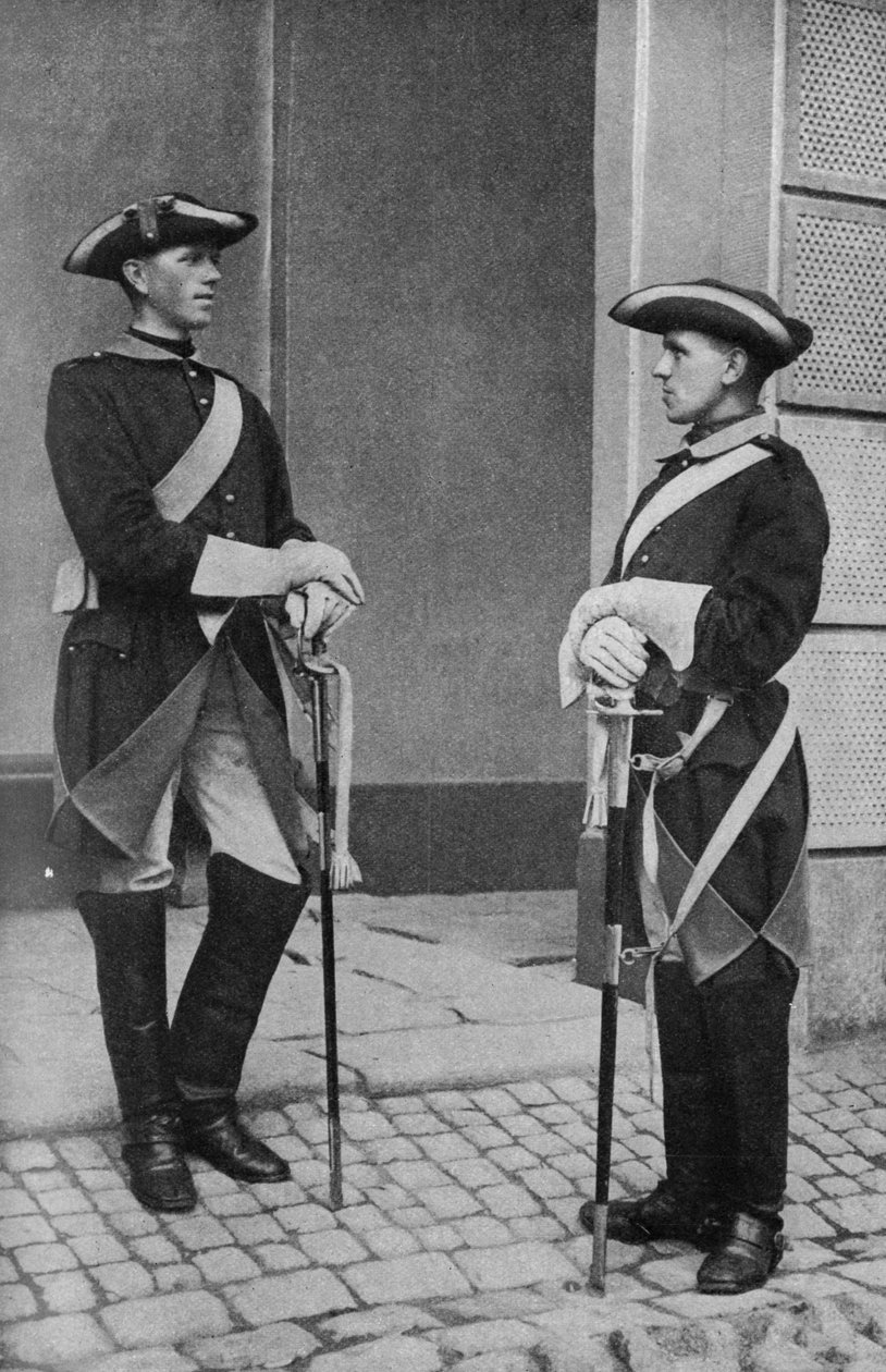 Suède. Gardiens suédois robustes de la majesté du roi. 1920 - Unknown