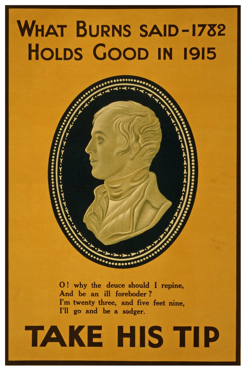 Ce que Burns a dit en 1782 est valable en 1915. Suivez son conseil, c.1915 - Unknown