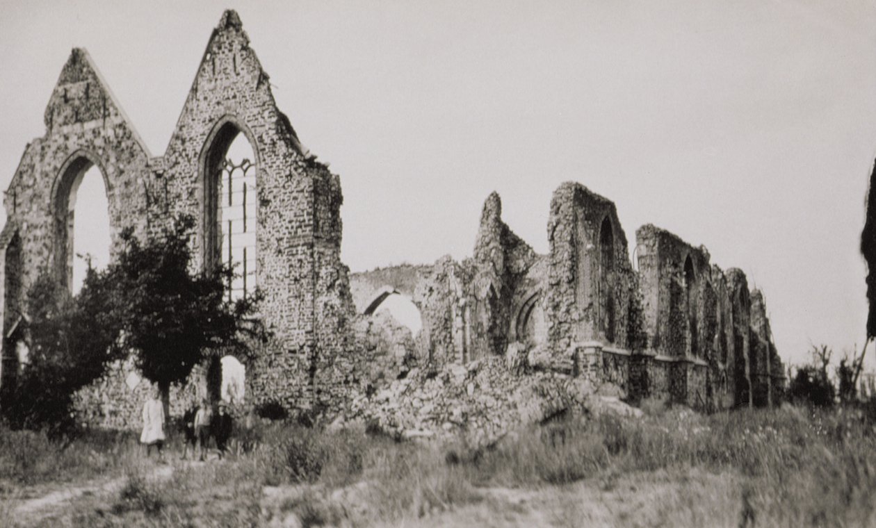 Église à Neuve-Église, Belgique, détruite pendant la Première Guerre mondiale, 1919 - American Photographer