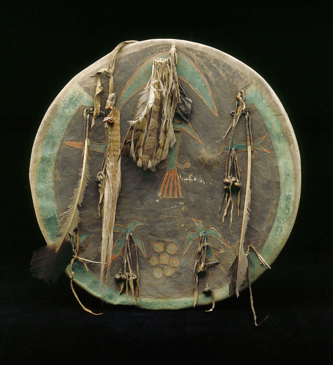 Bouclier, Cheyenne, vers 1860 - American School