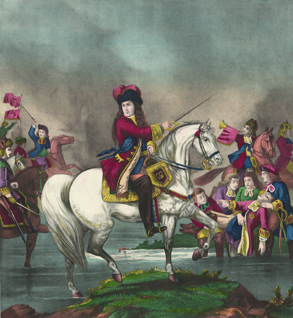 Guillaume III à la bataille de la Boyne, 1874 - American School