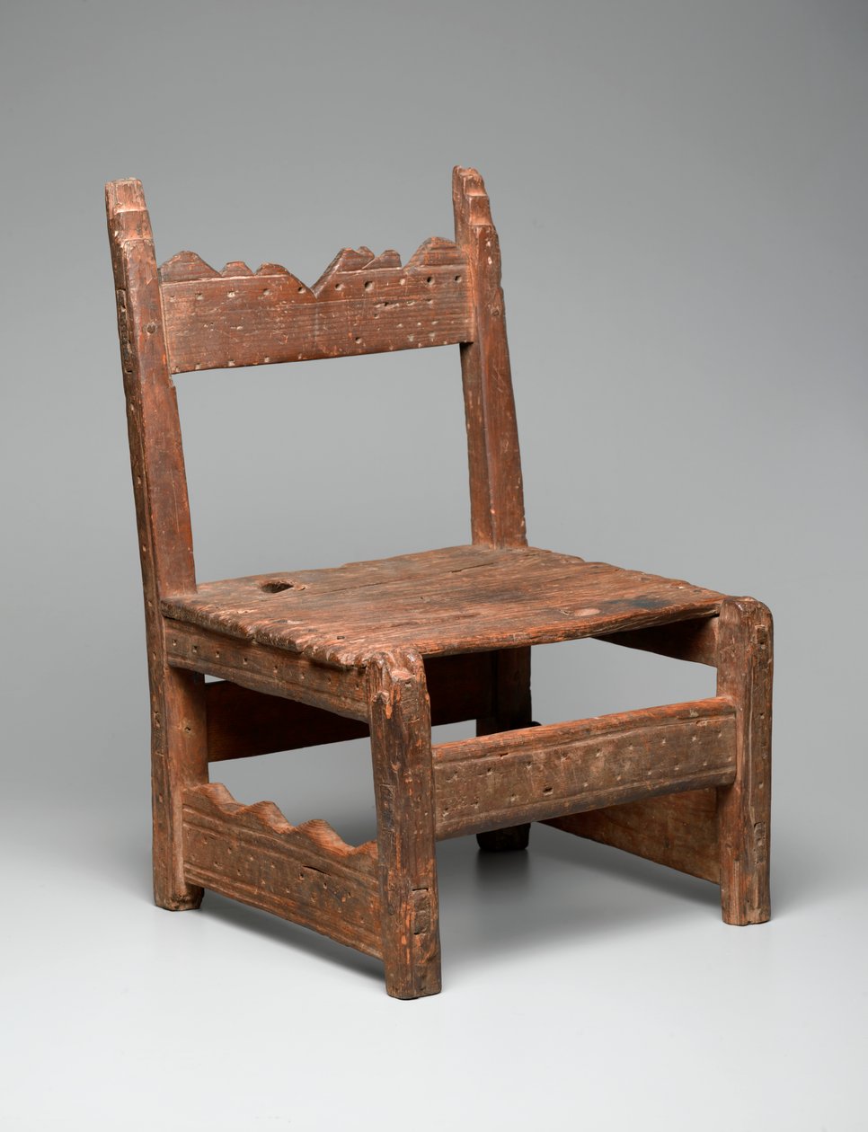 Chaise Zuni (tsem-pai-yai-nai) du Nouveau-Mexique, vers 1850 - American School