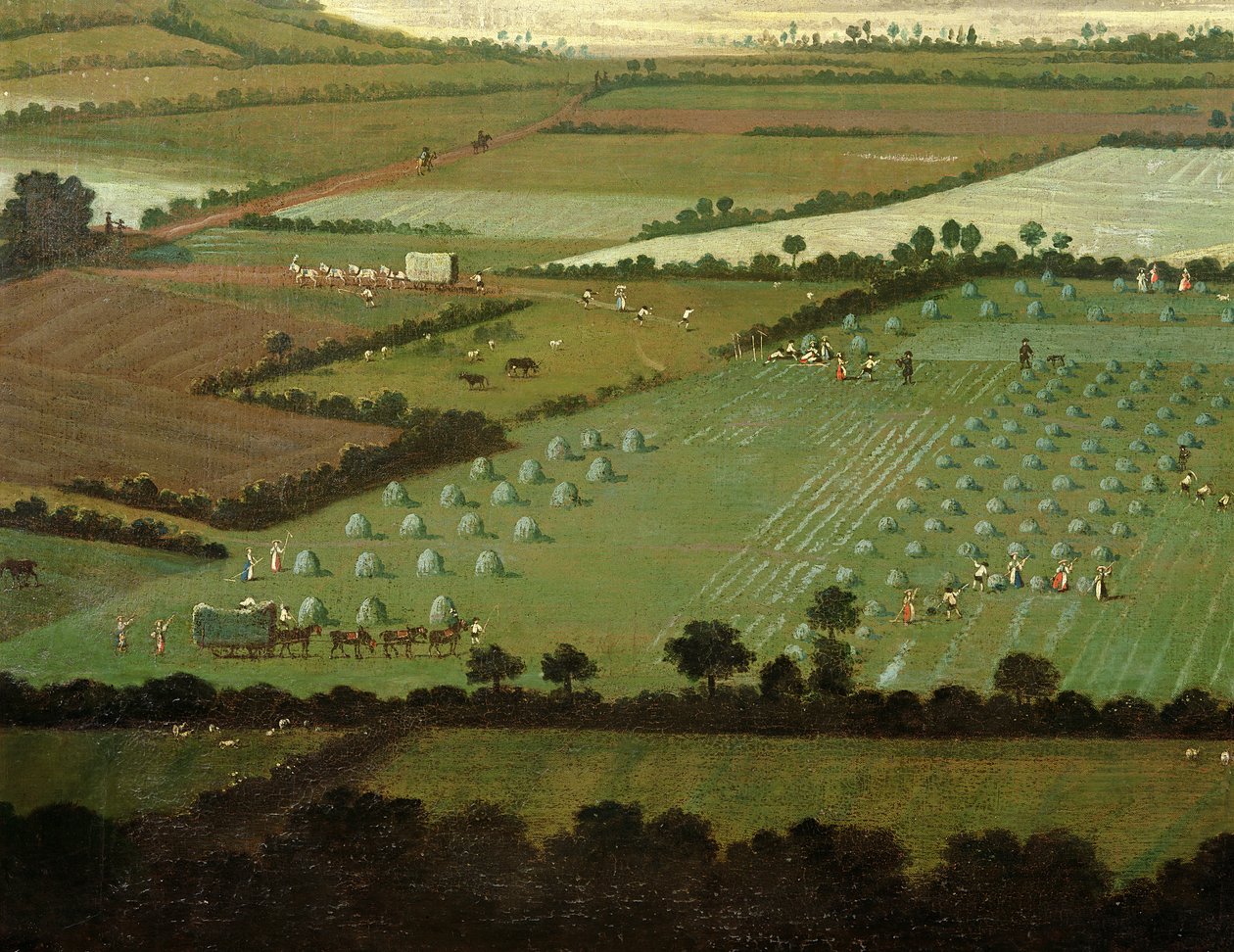 Campagne autour de Dixton Manor, vers 1725 (détail) - English School
