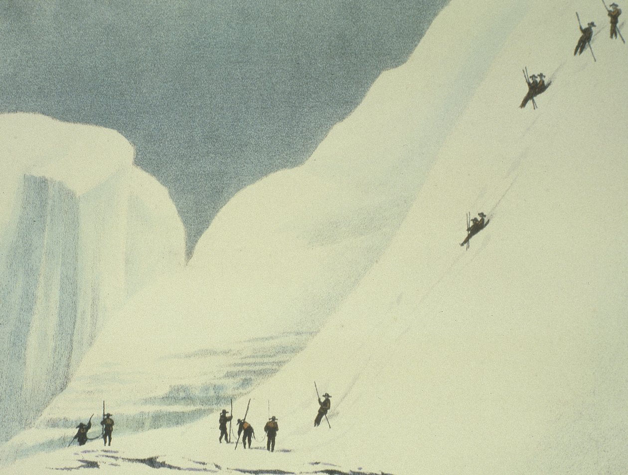 Descente des neiges raides, de Un récit d