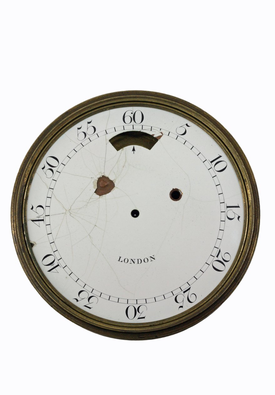 Cadran en émail du chronomètre de Cumming, c.1767 - English School