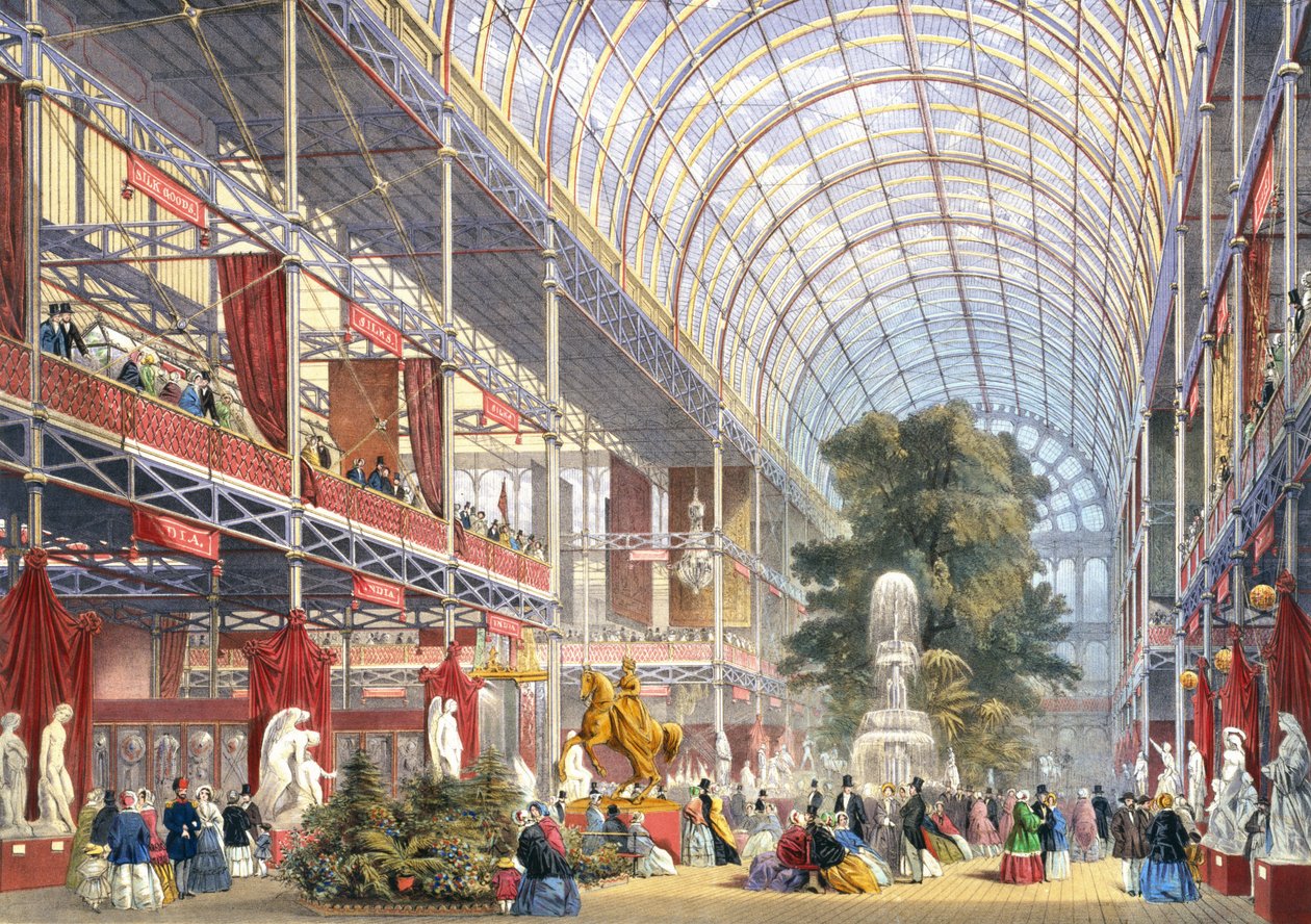 Grande Exposition, 1851 : Transept central, de Dickinsons Comprehensive Pictures - English School