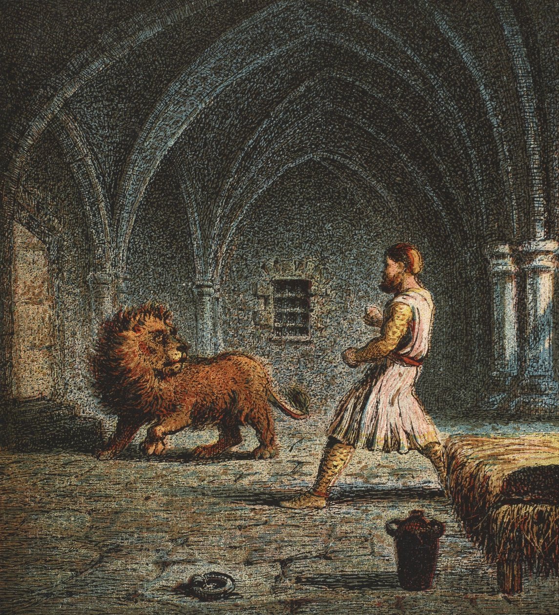 Richard Ier et un Lion, pub. 1890 - English School