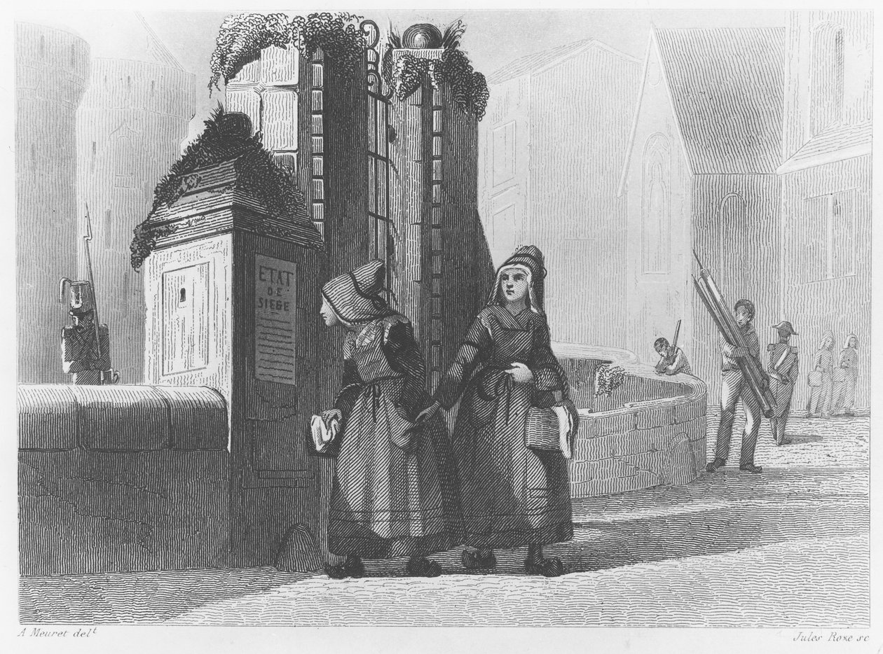 Arrivée de la duchesse de Berry à Nantes, 1820 - French School