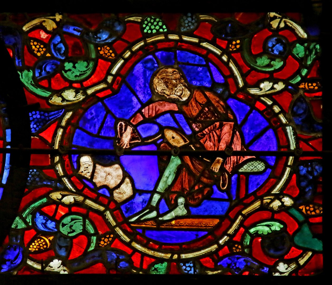 Scène de la vie de Saint Martin, Cathédrale de Chartres - French School