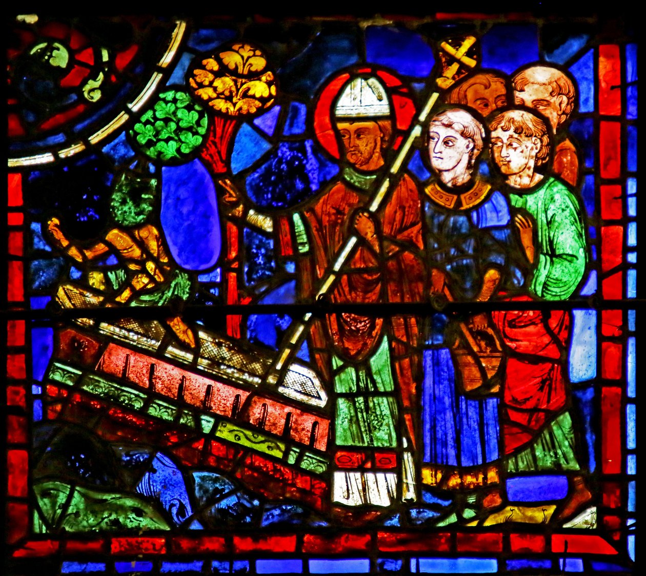 Saint Martin exorcisant un démon du tombeau d