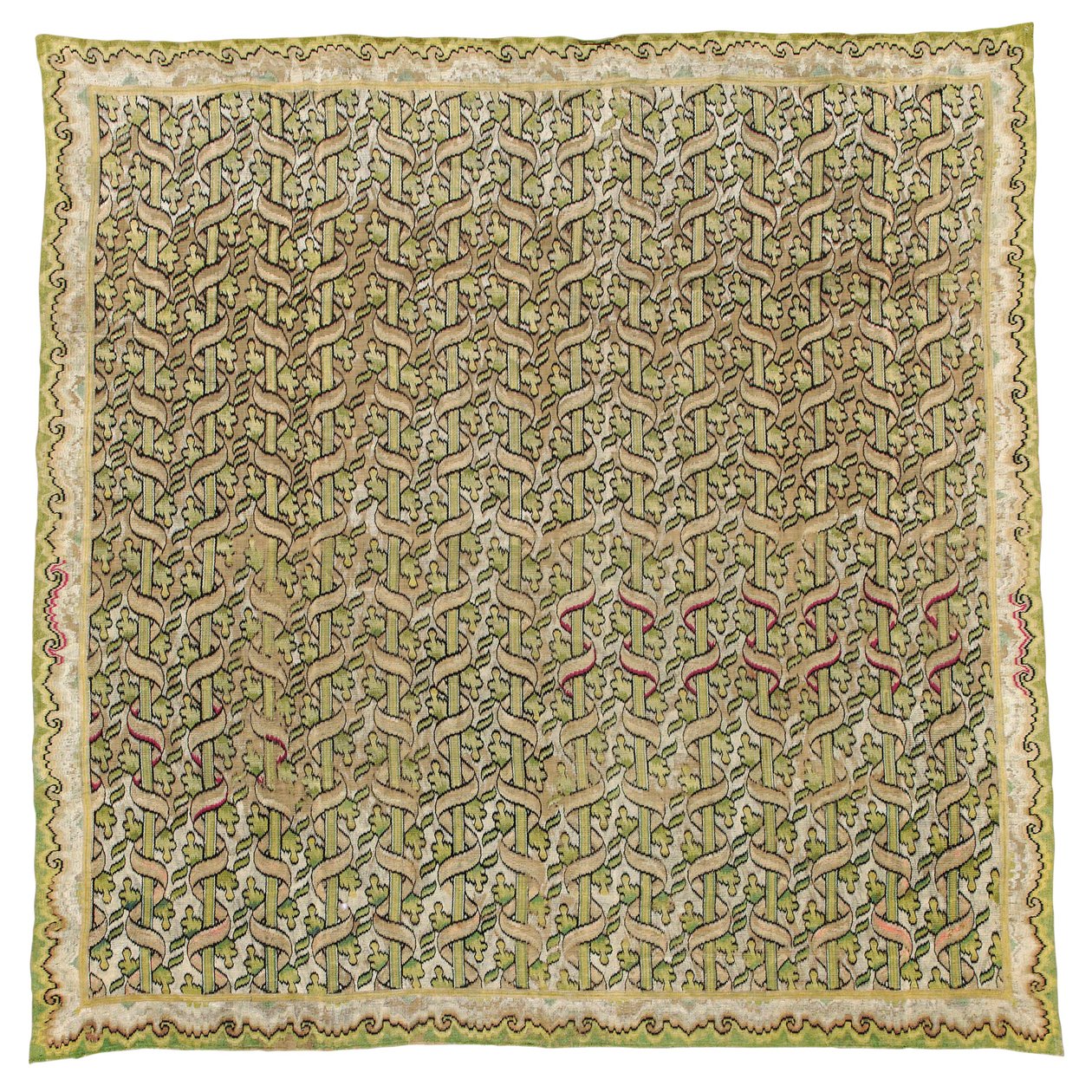 Panneau de broderie en soie de Bargello - Italian School