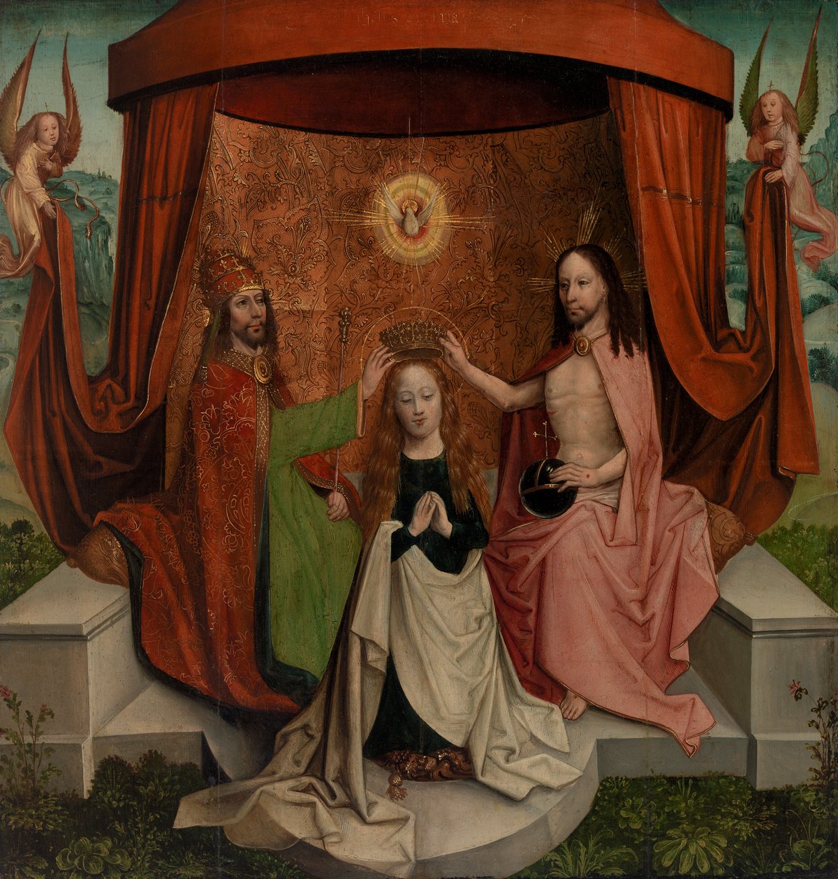 Couronnement de la Vierge - Netherlandish School