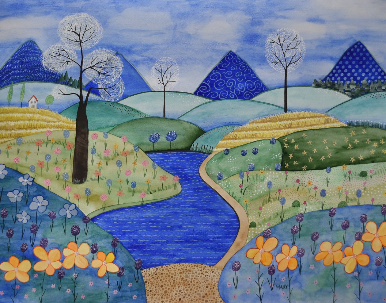 Bergwelt von Marys Watercolors