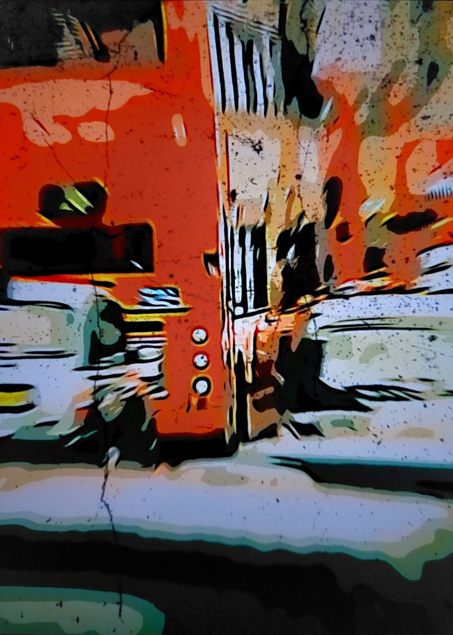 Bus urbain orange - Mavet